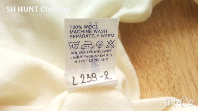 JANUS NORWAY T-Shirt 100% Merino Wool размер 52 / L тениска 100% Мерино Вълна - 1361, снимка 6 - Тениски - 51434432
