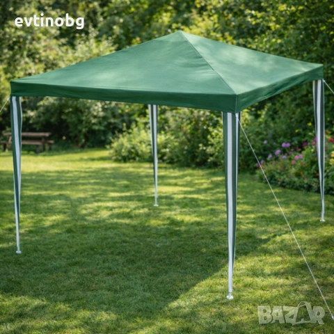 Професионална Сгъваема Градинска Шатра 3х3м – Водоустойчив Павилион, Хармоника, Усилена конструкция, снимка 2 - Градински мебели, декорация  - 53882208