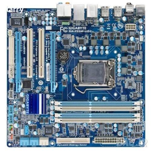 Дънна платка за компютър Gigabyte GA-P55M-UD2 4xDDR3 LGA1156 (втора употреба), снимка 1 - Дънни платки - 45782452