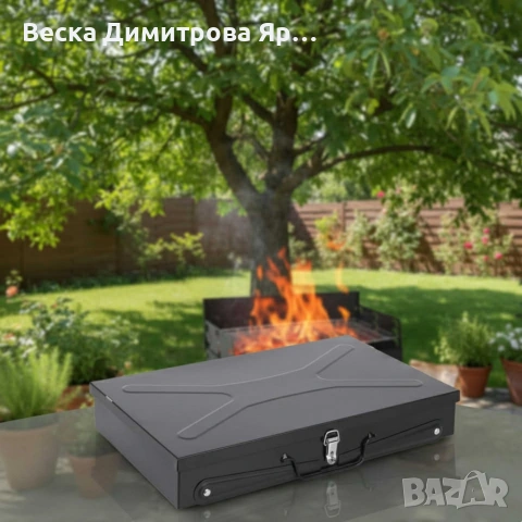 Градинска сгъваема скара за къмпинг и пикник, снимка 3 - Скари - 52964458