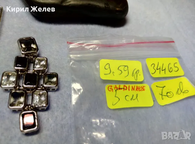 GALDINI СКЪПОЦЕНЕН ФЕШЪН АРТ СРЕБЪРЕН МЕДАЛЬОН РОДИРАНО СРЕБРО 925 на ГАЛДИНИ ДИЗАЙНЕРСКО БИЖУ 34465, снимка 6 - Колиета, медальони, синджири - 49885912