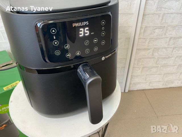 Фритюрник с горещ въздух Philips AirFryer Connected 7.2L HD9285 2000W, снимка 3 - Фритюрници - 45136812