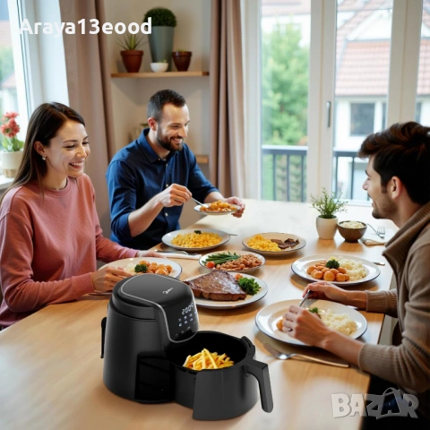 Фритюрник с горещ въздух Midea MF-CN40C2 – 4 литра, 1500 W, снимка 8 - Фритюрници - 53734004