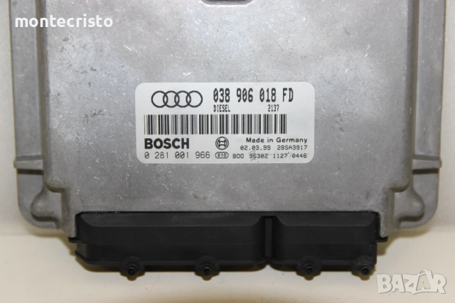 Моторен компютър Audi A4 B5 (1994-2001г.) 038906018FD / 038 906 018 FD / 0281001966 / 0 281 001 966, снимка 2 - Части - 52925041