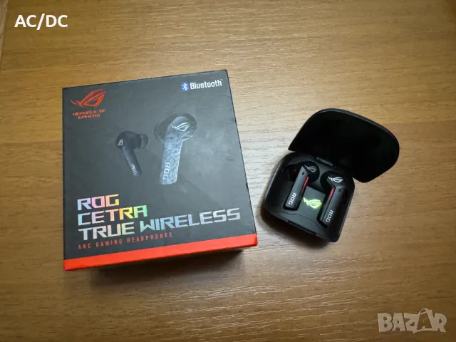 Безжични слушалки ASUS ROG Cetra True Wireless, ANC, снимка 3 - Bluetooth слушалки - 49307119