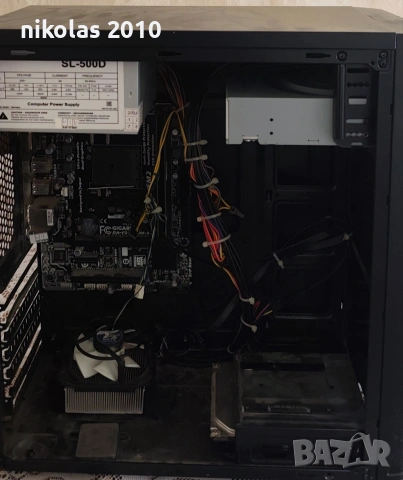 Пълен компютър за части или ремонт – Gigabyte FM2+, GT 710 2GB, 4GB RAM, 500W