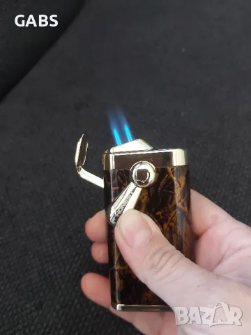 Луксозна запалка за пури с подарък резачка,два цвята, снимка 10 - Запалки - 50080259