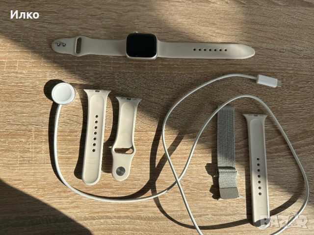 Apple Watch 8 series Starlight Aluminum Case, снимка 7 - Смарт гривни - 53833854