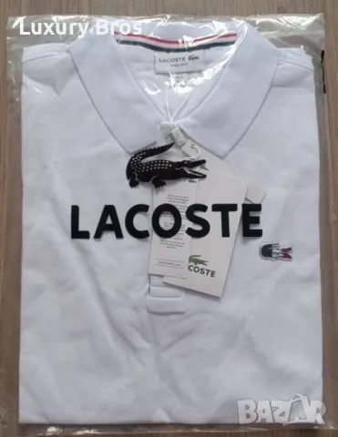 Мъжки тениски с яка Lacoste, снимка 2 - Тениски - 47067858