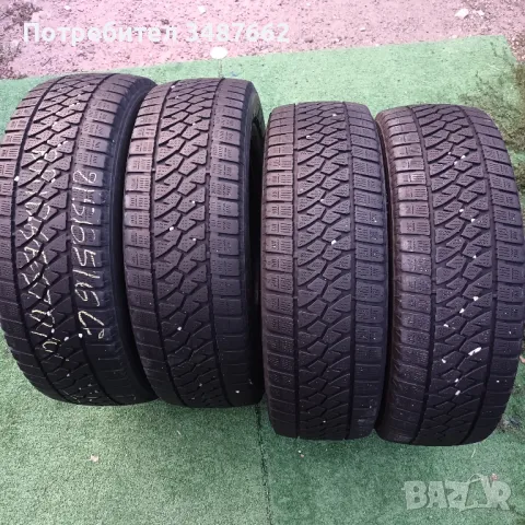 215 65 16 С за БУС BRIDGESTONE 4броя зимни , снимка 1 - Гуми и джанти - 47043595