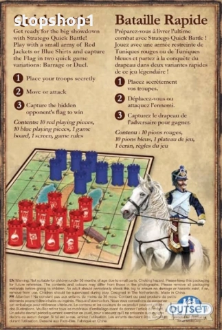 STRATEGO Quick Battle - стратегическа настолна игра за двама играчи, снимка 2 - Образователни игри - 53285475