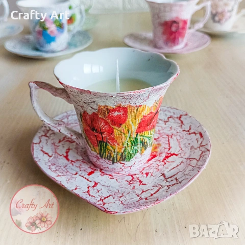 Ароматна соева свещ в чаша