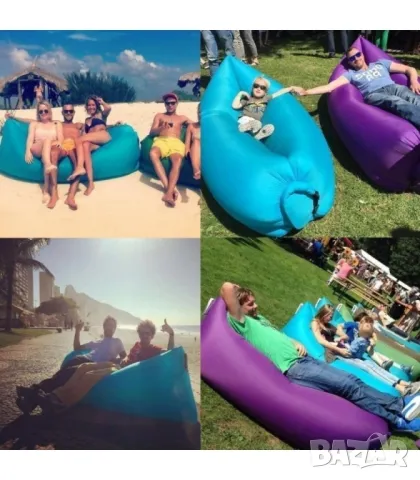 Самонадуващо се легло подходящо за планина и море Lazy Bag / Размери: 240 см * 75 см * 50 см;, снимка 1