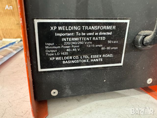 Заваръчен апарат - Tha XP welding , снимка 6 - Други машини и части - 45957066