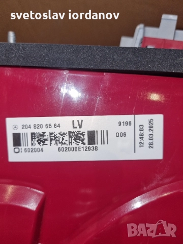 Заден десен стоп за Mercedes w204 , снимка 3 - Части - 52582378