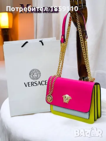 Дамски Кожени Чанти : VERSACE , снимка 4 - Чанти - 47155126