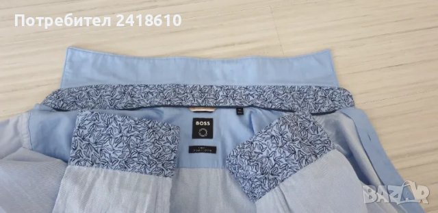 Hugo Boss Len / Organic Cotton  Slim Fit Mens Size 42 - L - 16 /1/2 НОВО! ОРИГИНАЛ! Мъжка Риза!, снимка 16 - Ризи - 50436194