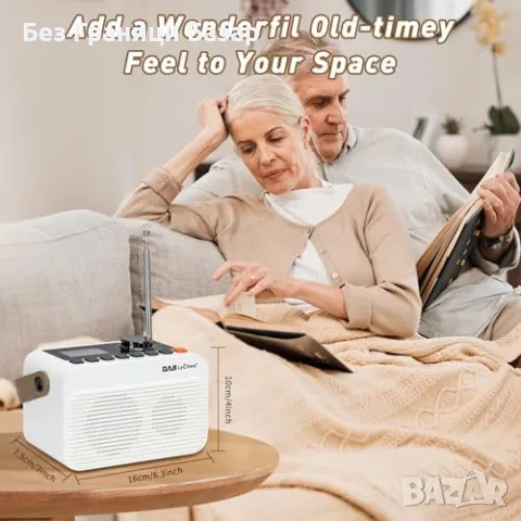 Ново Преносимо цифрово радио DAB/FM – Bluetooth, LED, Type-C заряд, снимка 5 - Други - 49661788
