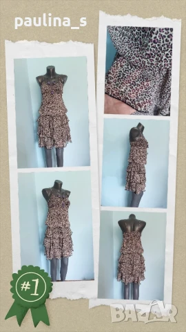 Четири различни броя / Памучна зелена рокля "S'Oliver", "H&M", " GanJana" , снимка 9 - Рокли - 14642612