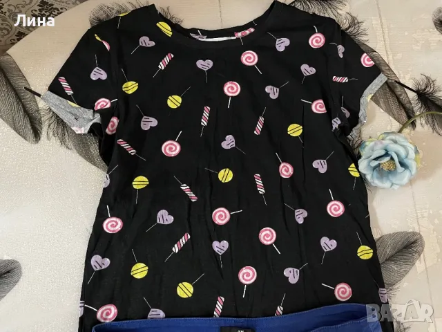 Лот къси дънки и тениска , снимка 3 - Комплекти - 50376170