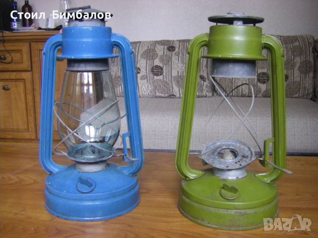 Стар газов фенер 2 броя, снимка 2 - Антикварни и старинни предмети - 45844097
