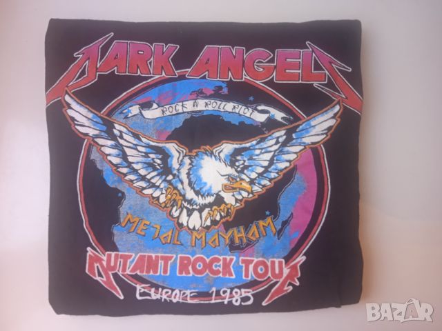 Мото / Рок / Метъл  тениска Dark Angels Mutant Rock Tour Europe 1985, снимка 5 - Тениски - 46175769