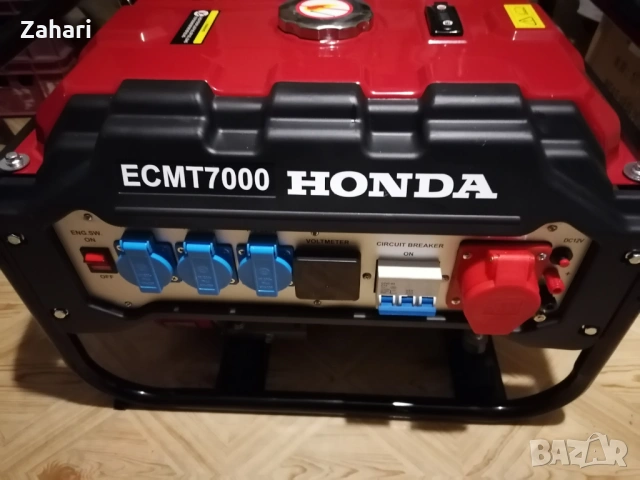 Бензинов трифазен и монофазен генератор за ток Honda Ecmt 7000, 7,0kw, 11,0к.с,