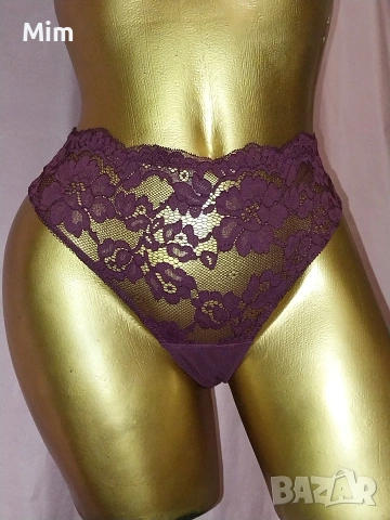  Резервирани M Дантелена полупрашка в цвят бордо , снимка 3 - Бельо - 54073763