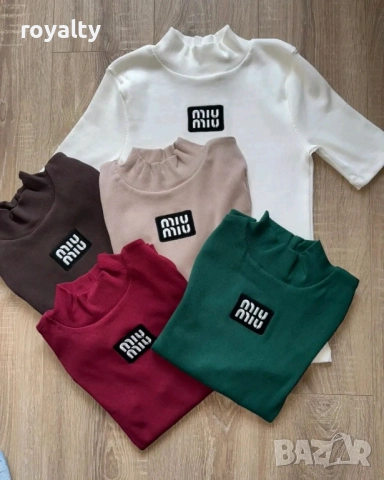 Miu Miu Дамски Блузи Рипс Различни Цветове 