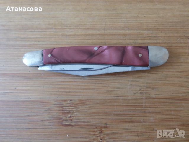 Джобно ножче с 2 остриета розово Буковец, снимка 9 - Антикварни и старинни предмети - 45307188