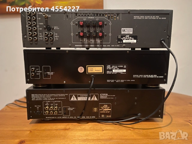 Сет JVC  - усилвател, CD плейър и дек, снимка 2 - Аудиосистеми - 53638965