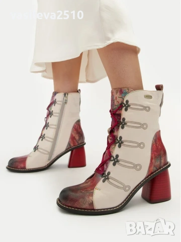 Laura Vita дамски оригинални боти от естествена кожа 