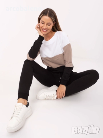 Ежедневен дамски комплект анцуг от памук Sandra, 5цвята , снимка 3 - Комплекти - 51699108