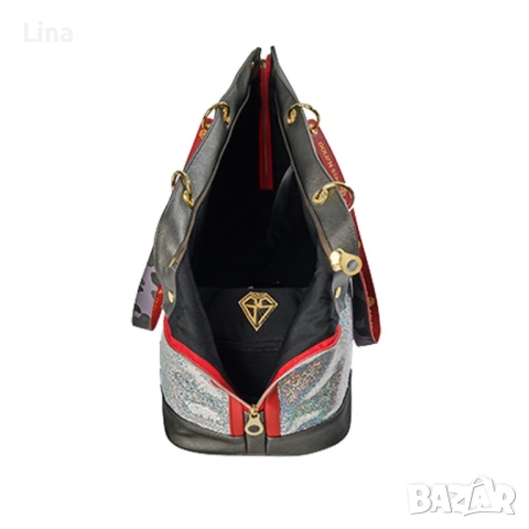 Дамска транспортна чанта за малки породи кучета, снимка 4 - Чанти - 53776820