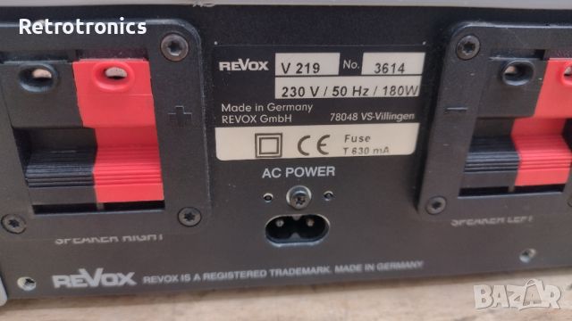 Revox V219 Multiuser Amplifier, снимка 12 - Ресийвъри, усилватели, смесителни пултове - 46664213