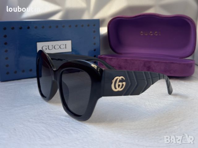 GUCCI GG0808 с лого 1:1 дамски слънчеви очила котка, снимка 8 - Слънчеви и диоптрични очила - 45248805