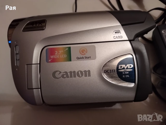 Цифрова видеокамера Canon DC311, снимка 3 - Камери - 50711996