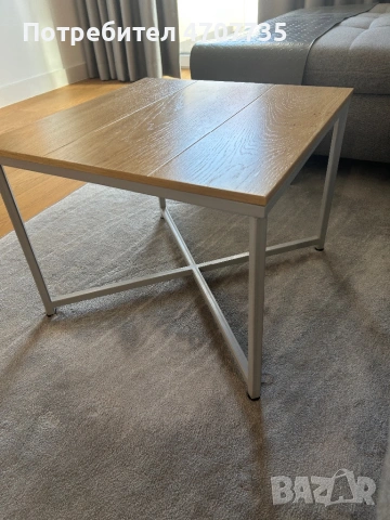 Холна масичка от естествен дъб, снимка 2 - Маси - 53095100