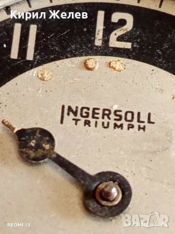 Джобен часовник Ingersoll Triumph Britannia рядък за КОЛЕКЦИОНЕРИ 37524, снимка 3 - Антикварни и старинни предмети - 54076012