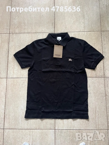 Тениска с яка на Burberry размер L 