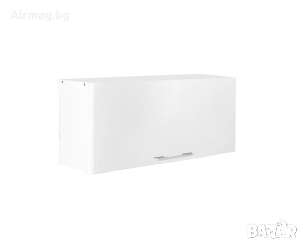 Нисък шкаф с една врата, VH80/36 Бял гланц, снимка 1 - Шкафове - 45509799