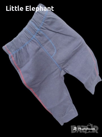 Спортен панталон за 3-6 мес момченце тъмно син,червени син кантове/нов