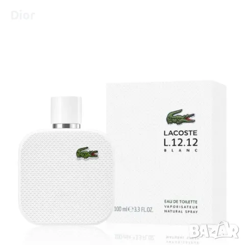 LACOSTE L.12.12 Blanc (EDT) MEN 100ml, снимка 1 - Мъжки парфюми - 49598713