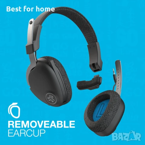JLab Слушалки с микрофон  60+ часа време за възпроизвеждане, Bluetooth, снимка 6 - Bluetooth слушалки - 50723150