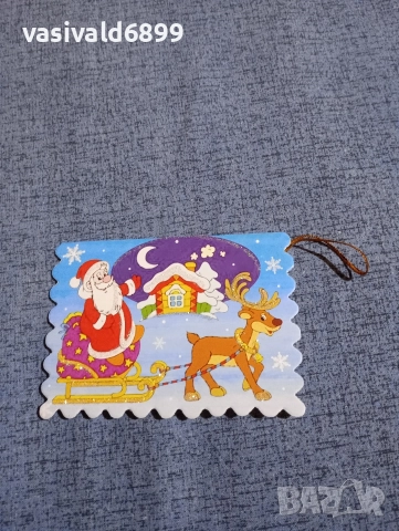 Лот от четири коледни картички , снимка 8 - Декорация за дома - 52693706