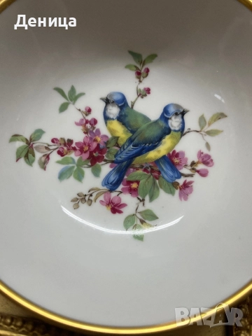 Бонбониера Kaiser Germany   Изработена  от висококачествен порцелан, многоцветен дизайн , снимка 6 - Други - 52970038