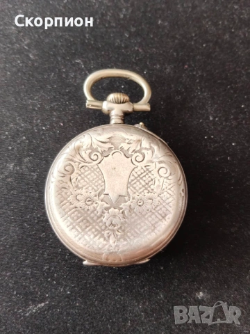 Швейцарски СРЕБЪРЕН джобен часовник - ПРОМОЦИЯ, снимка 4 - Джобни - 50776764