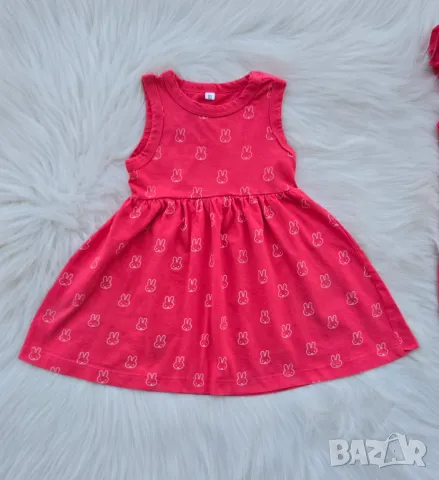 Детска рокля и летен ромпър 9-12 месеца, снимка 3 - Бебешки гащеризони - 50062022