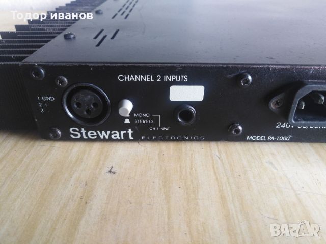 Stewart-pa1000, снимка 7 - Ресийвъри, усилватели, смесителни пултове - 45506178