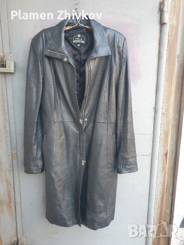 Луксозно кожено дамско манто PiELE 